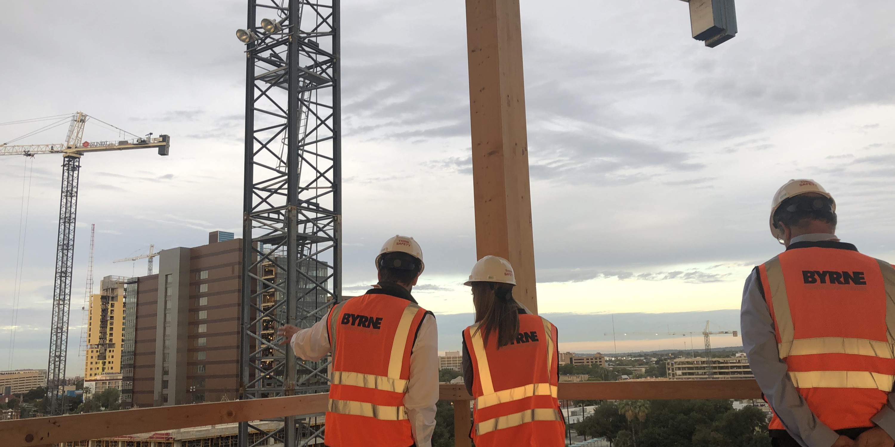 Byrne workers at worksite