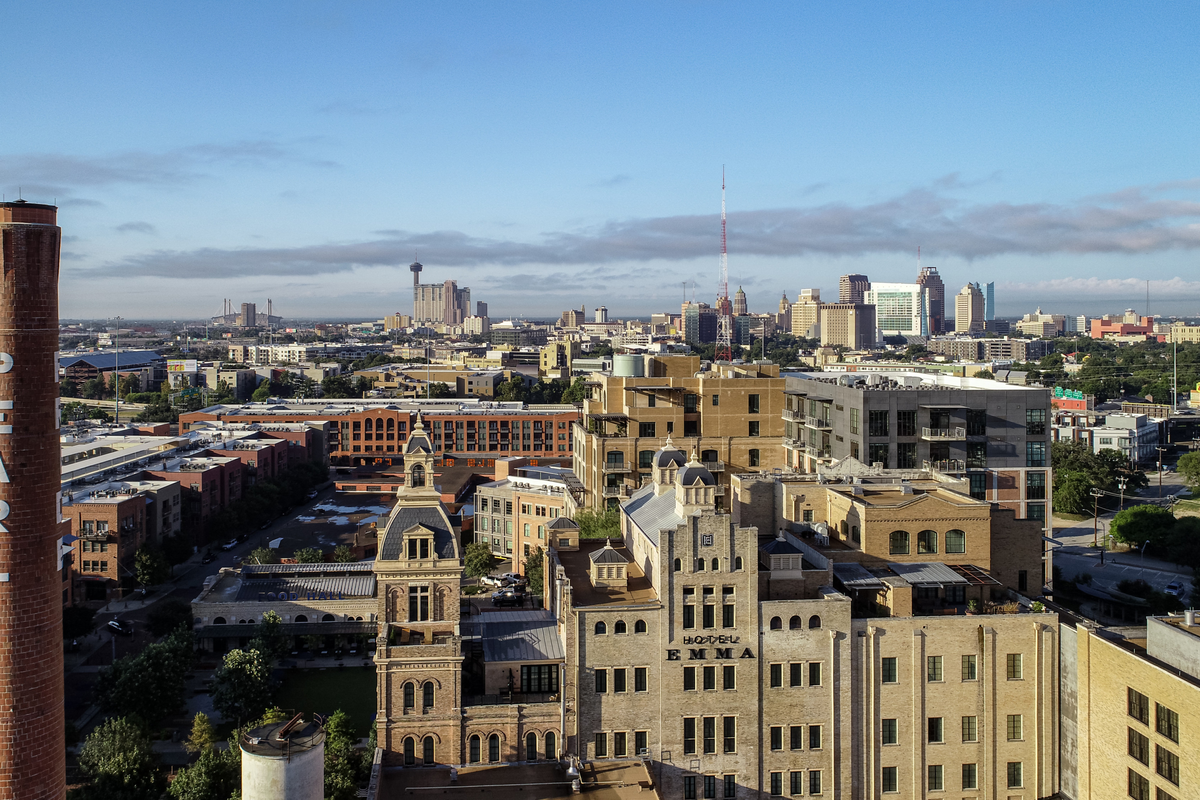 Photo of SATX skyline in late afternoon/early evening