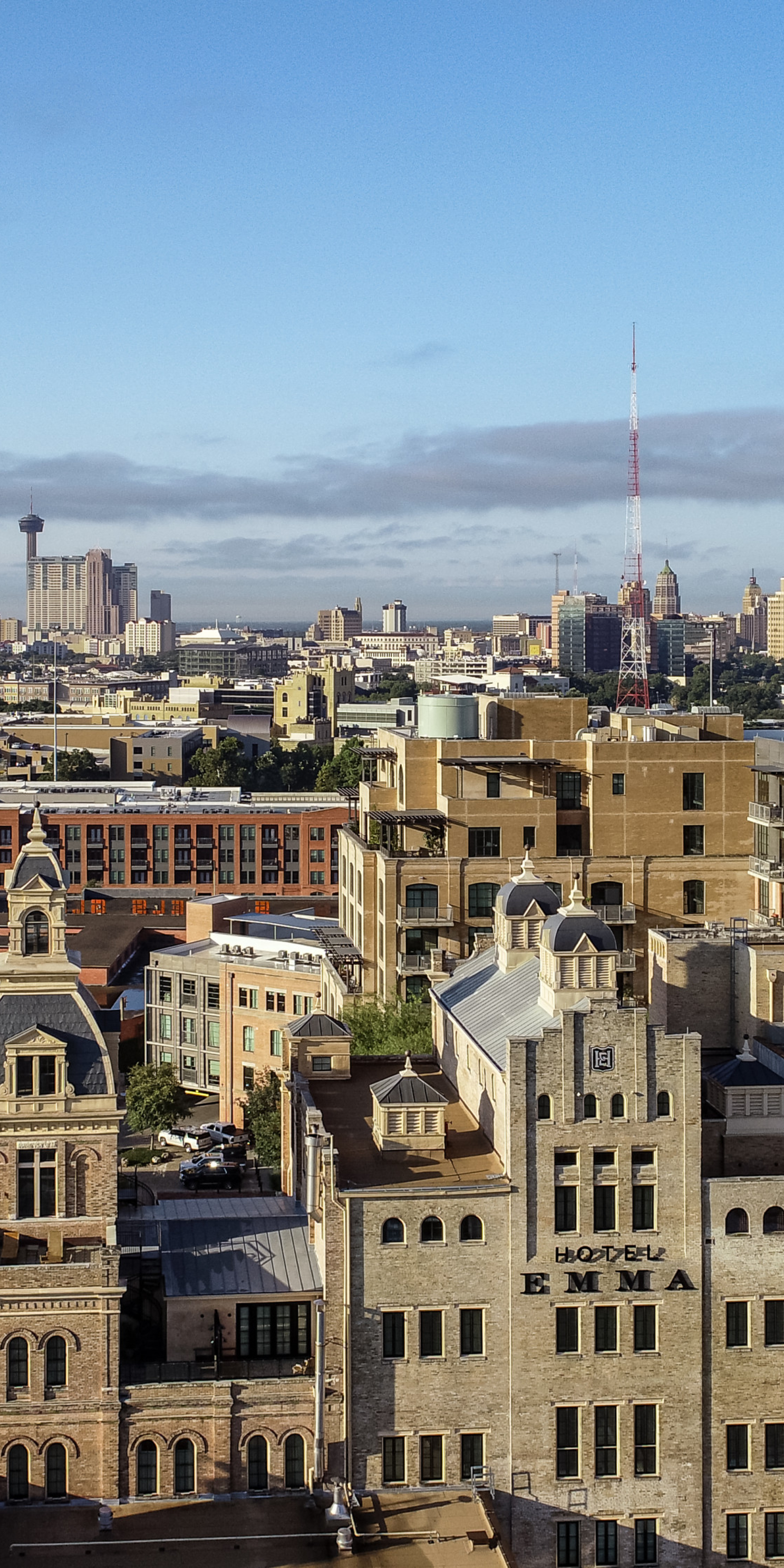 Photo of SATX skyline in late afternoon/early evening