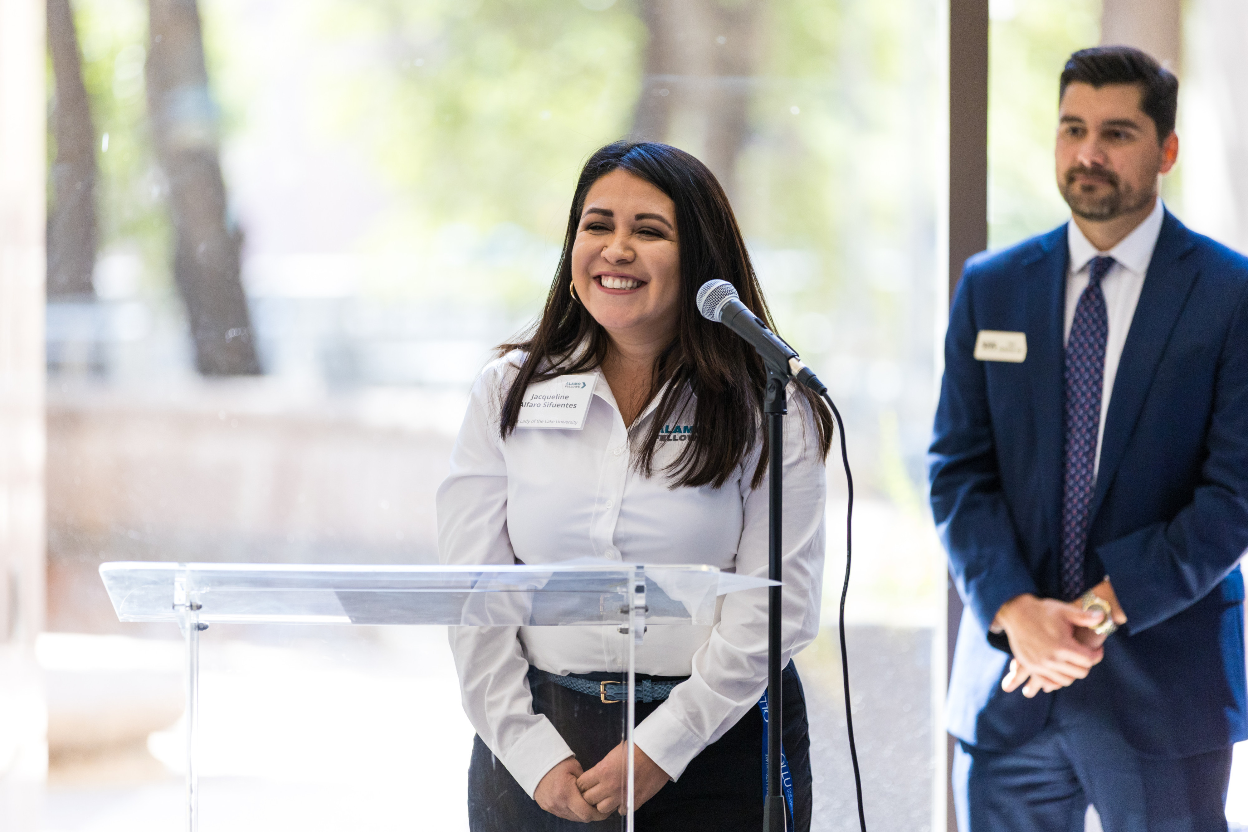 Alamo Fellows member speaking